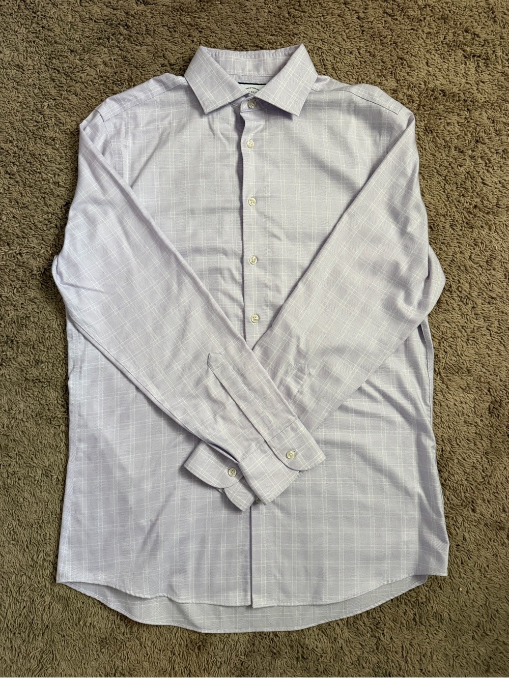 Charles Tyrwhitt Men’s 16/35 Slim Fit Non-Iron Purple Check Dress Shirt